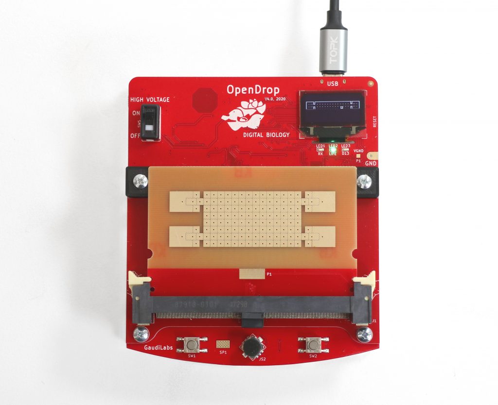 OpenDrop V4 Top with Electrode Array